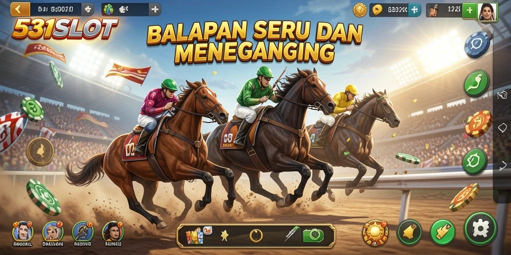 Screenshot gameplay 531SLOT yang menampilkan balapan seru dan mendebarkan.