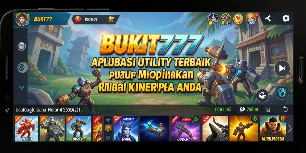 Screenshot BUKIT777 menampilkan antarmuka pembersihan cache yang intuitif.