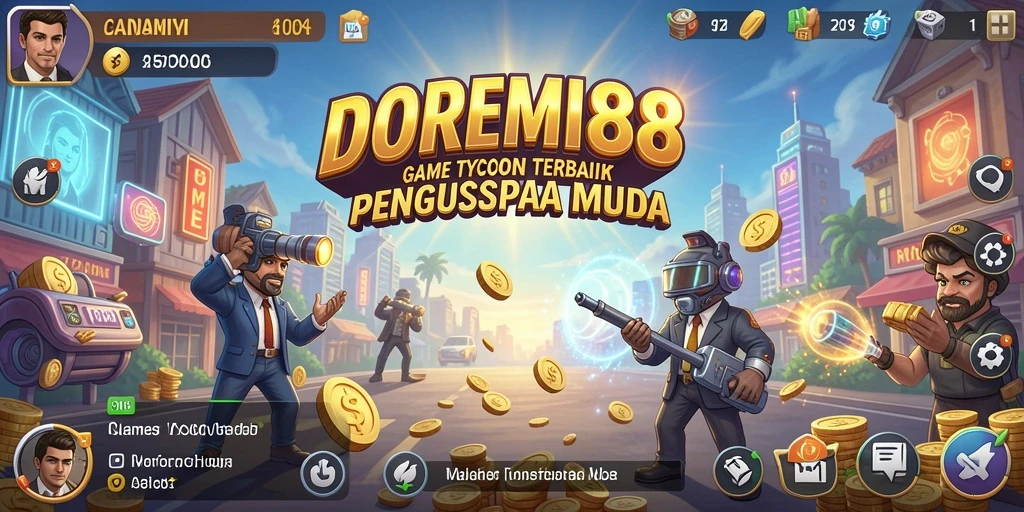 Tampilan menarik dari gameplay DOREMI88 dengan elemen bisnis.