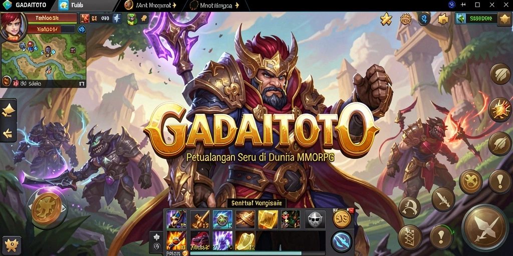 Screenshot GADAITOTO menampilkan aksi seru dalam gameplay MMORPG.