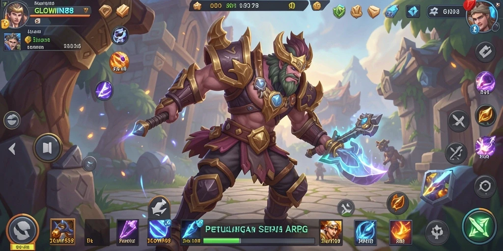 Tampilan screenshot GLOWIN88 dengan aksi pertarungan memukau.