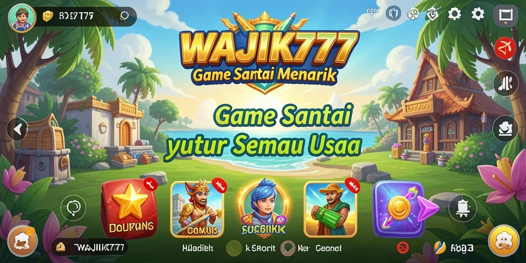Screenshot gameplay WAJIK777 dengan grafis cerah dan tantangan seru.